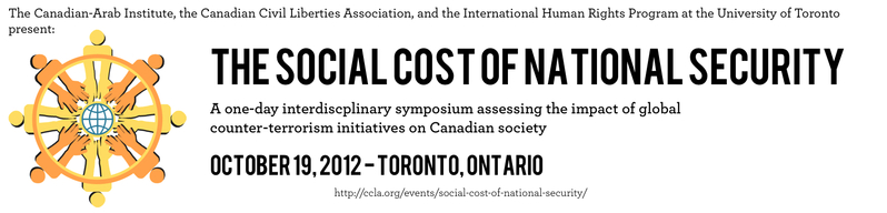 Social Cost of National Security Canadian Arab Institute