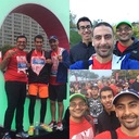 Youth Champions Sami AlShorafa, Waleed and Seif Nassar celebrating with friends.