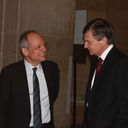Meric Gertler, President of the UofT and Chris Bentley, Former Attorney General.