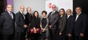 Zool Samji, Chairman, IMARA Corporation; Shoheb Gwaduri, Business Development Manager, Aga Khan Musem; T. Ann Smiley, Head of Development, Aga Khan Museum; Nazma Samji; Mumtaz Jiwan; Raja Khouri, President, Canadian Arab Institute; Nimet Samji; Alnasir Samji, Corporate Director of TorStar Corporation; Nizar Jiwan, community leader and Honorary Gala Chair