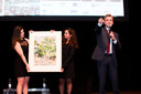 Joe Cressy auctioning the Sleep of Reason - Goya Painting by Jamelie Hassan 